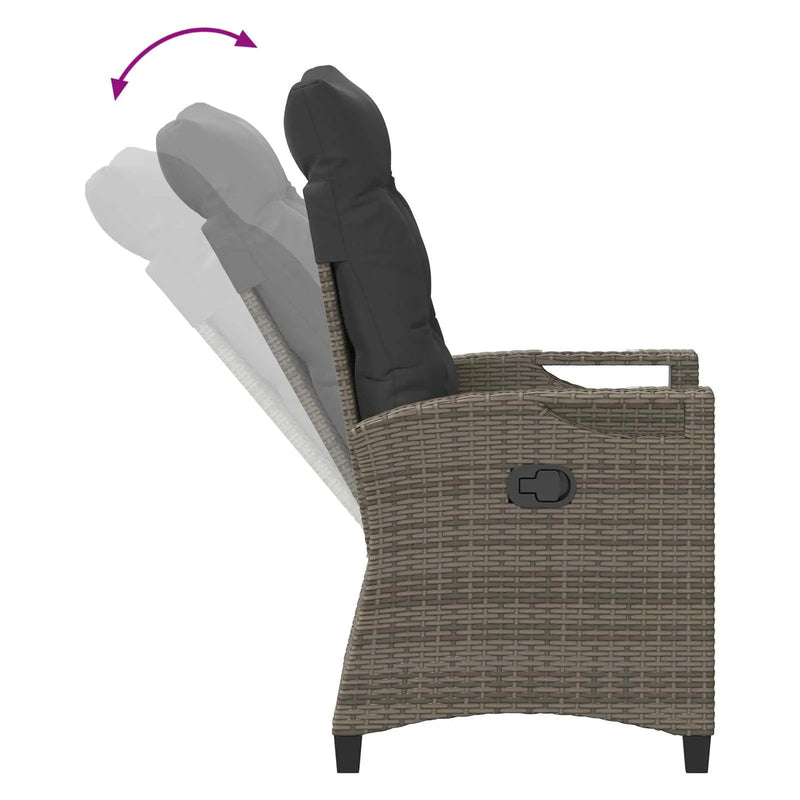 Reclining Garden Chairs 56 x 60 x 112 cm steel