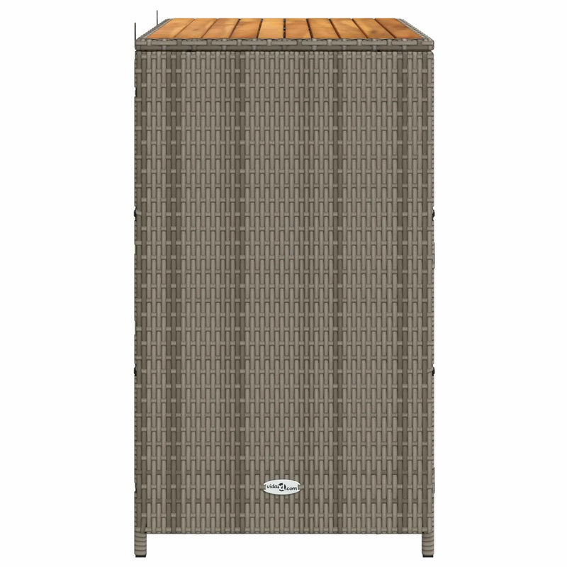 Cabinet Grey 70 x 50 x 87 cm Polyester and Roly Rattan