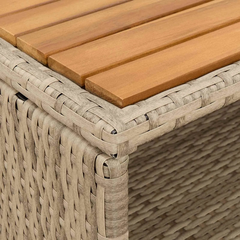 Cabinet Beige 70 x 50 x 87 cm Polyester and Roly Rattan