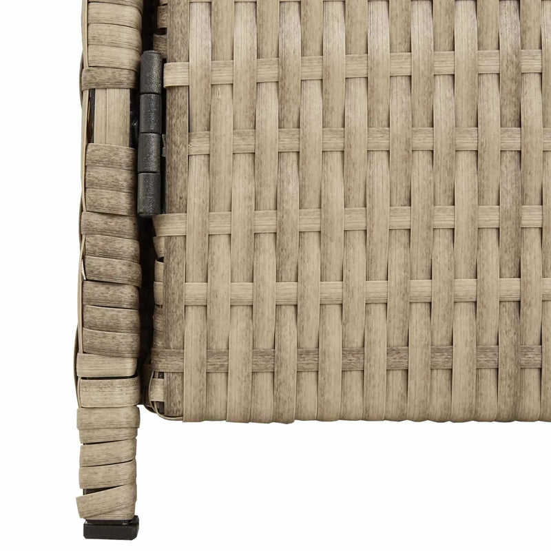 Cabinet Beige 70 x 50 x 87 cm Polyester and Roly Rattan