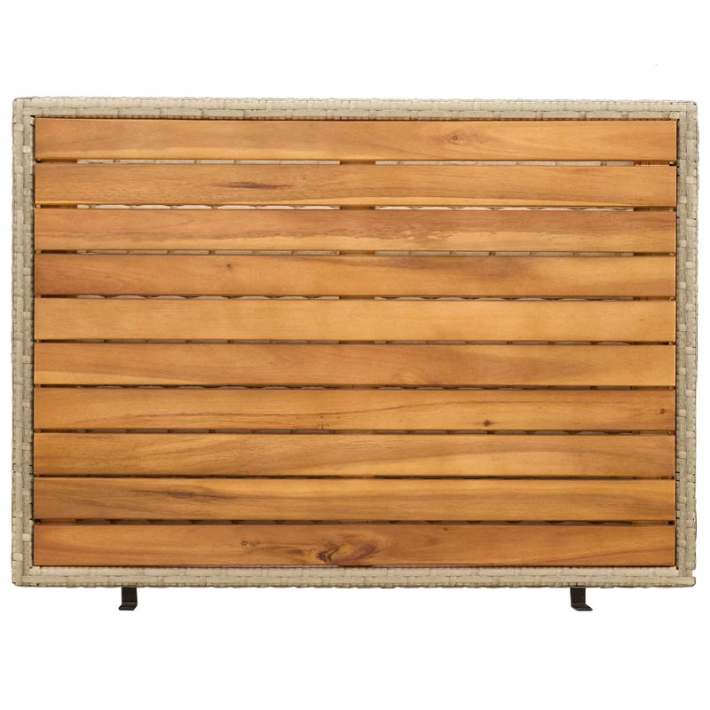 Cabinet Beige 70 x 50 x 87 cm Polyester and Roly Rattan