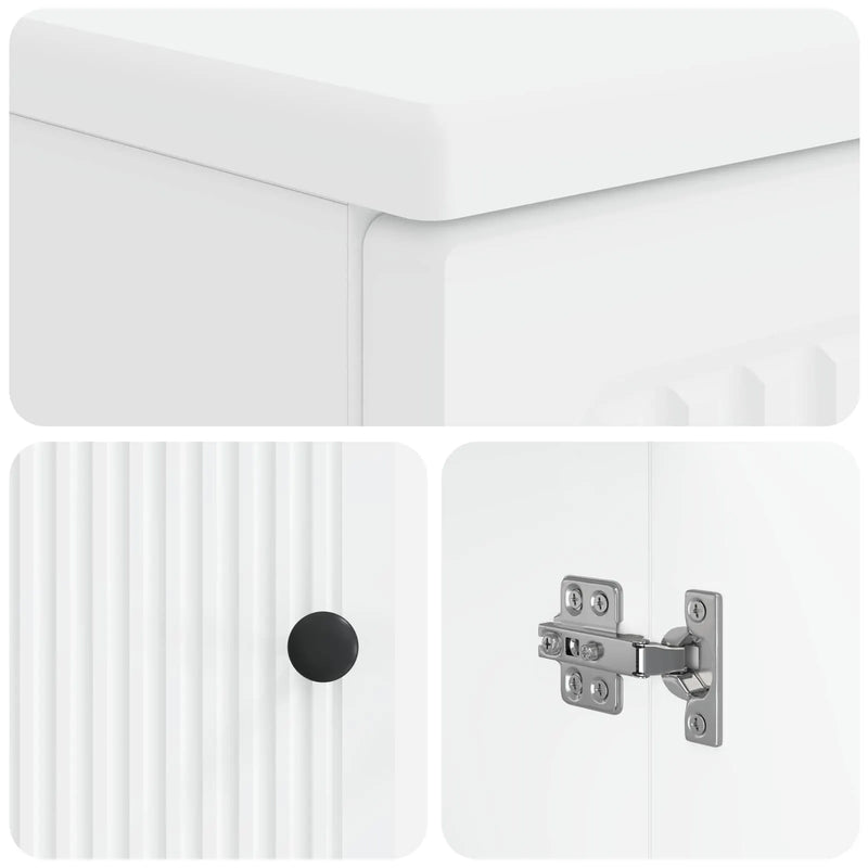 Bathroom Sink Cabinet UTRECHT White 59.5 x 31.5 x 59 cm