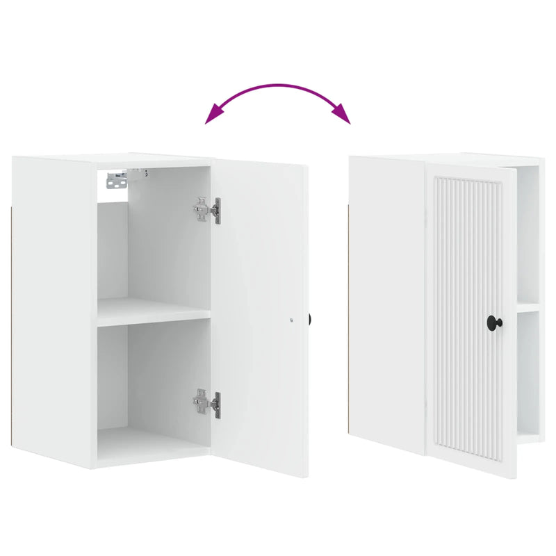 Bathroom Wall Cabinet EDE White 30 x 31 x 59 cm Engineered Wood