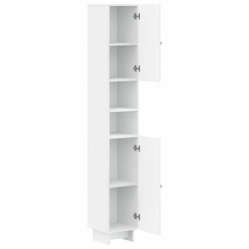 Bathroom Cabinet with Open Shelf EDE White 30 x 31 x 190 cm