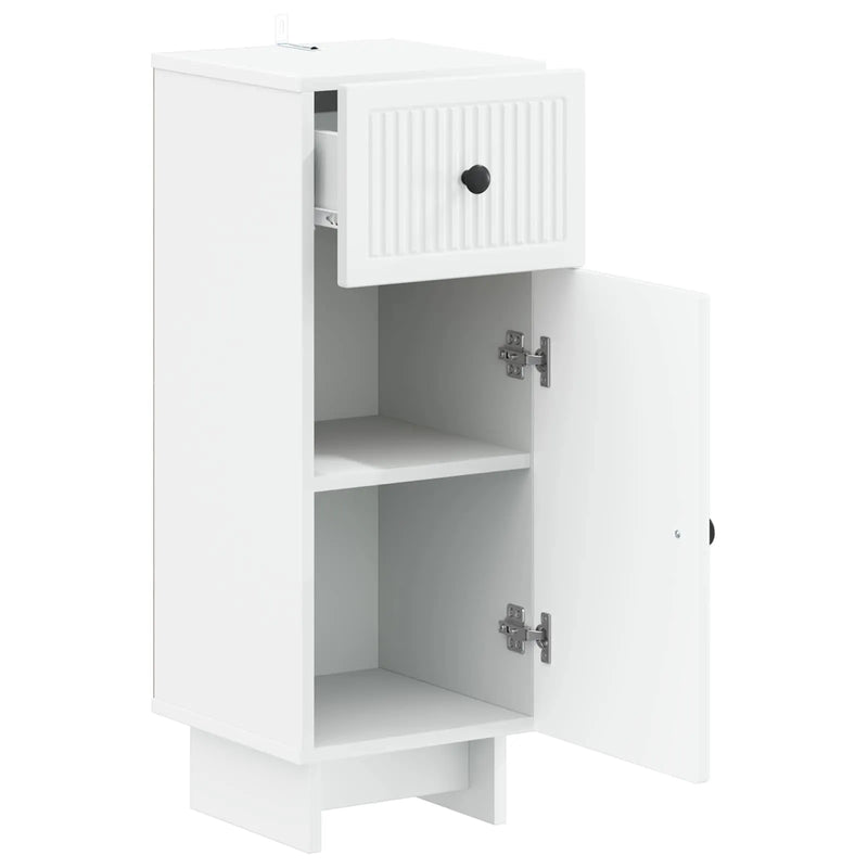 Bathroom Storage Cabinet EDE White 30 x 31 x 80 cm