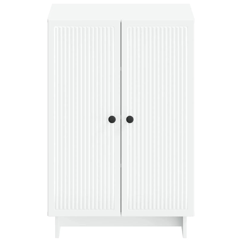 Shoe Cabinet EDE 59.5 x 39.5 x 90 cm Engineered Wood White