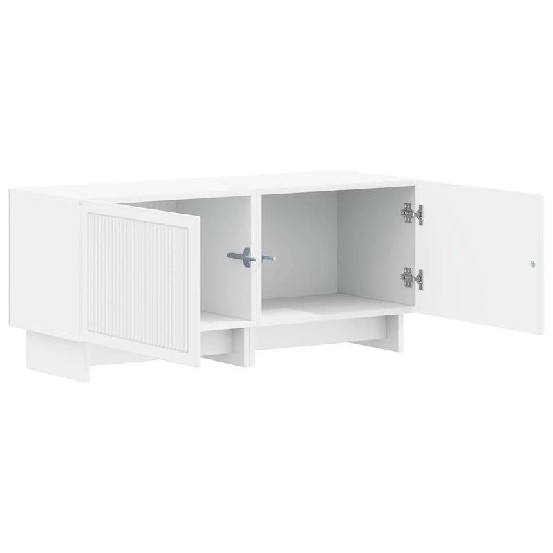 TV Cabinet White Engineered Wood