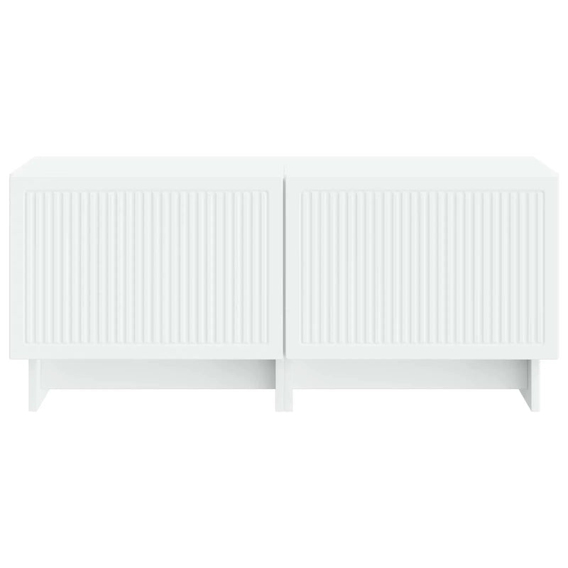 TV Cabinet White Engineered Wood