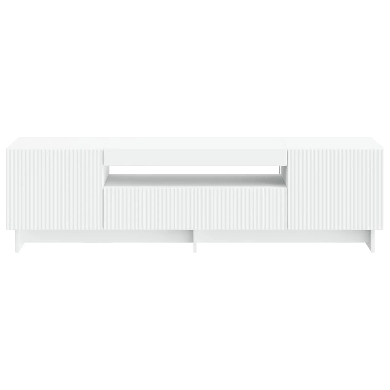 LED TV Cabinet White Engineered Wood