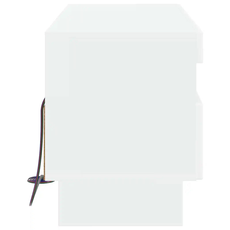 LED TV Cabinet White Engineered Wood