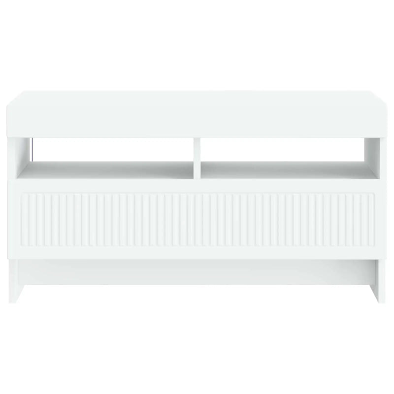LED TV Cabinet White Engineered Wood