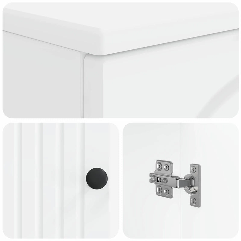 Bathroom Sink Cabinet ALKMAAR White 59.5 x 31.5 x 59 cm