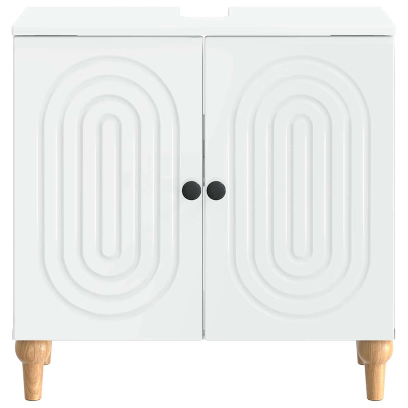 Bathroom Sink Cabinet ALKMAAR White 59.5 x 31.5 x 59 cm