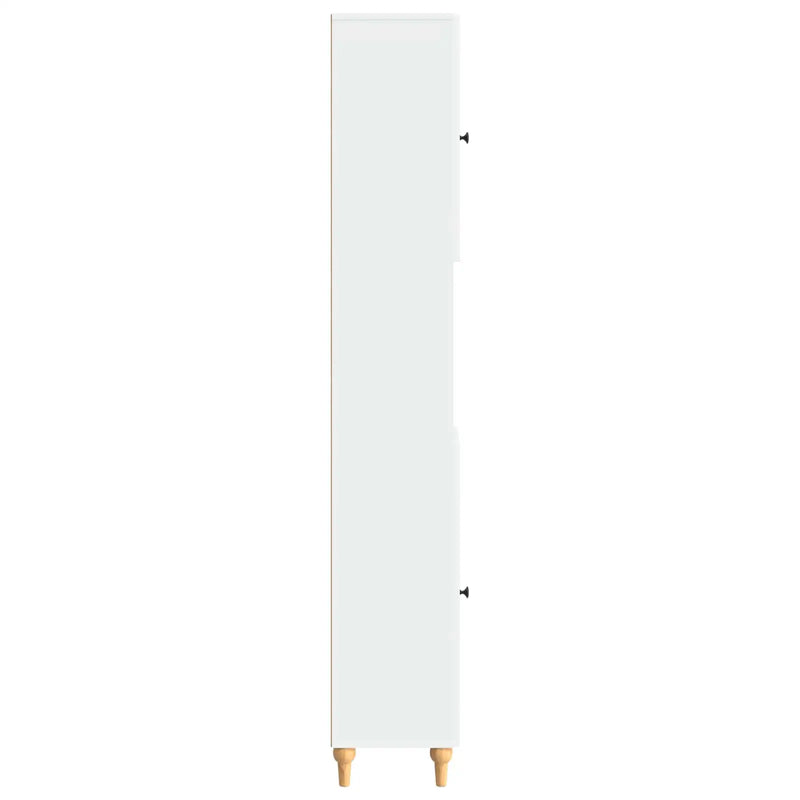 Bathroom Cabinet with Open Shelf ALKMAAR White 30 x 31 x 190 cm