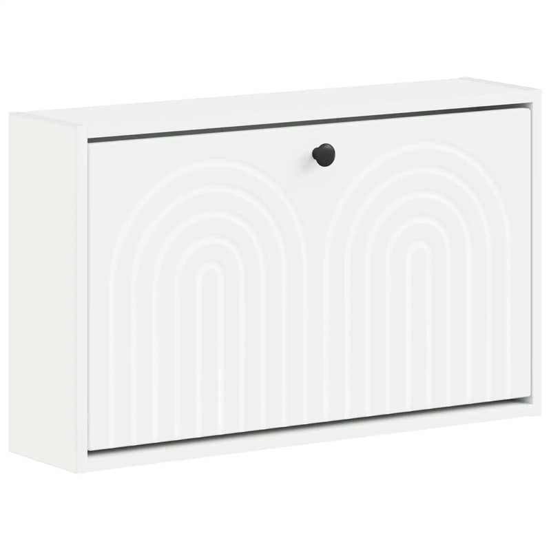 Wall-Mounted Shoe Cabinet ALKMAAR 71 x 17 x 43 cm White