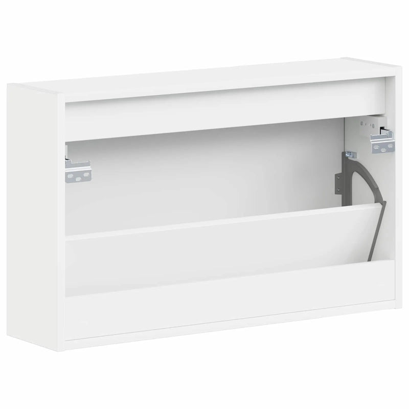 Wall-Mounted Shoe Cabinet ALKMAAR 71 x 17 x 43 cm White