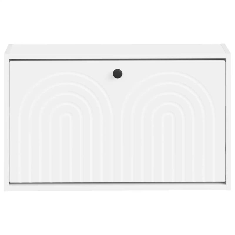 Wall-Mounted Shoe Cabinet ALKMAAR 71 x 17 x 43 cm White