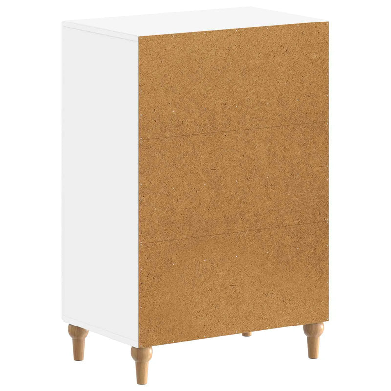 Shoe Cabinet ALKMAAR 59.5 x 39.5 x 90 cm Engineered Wood White