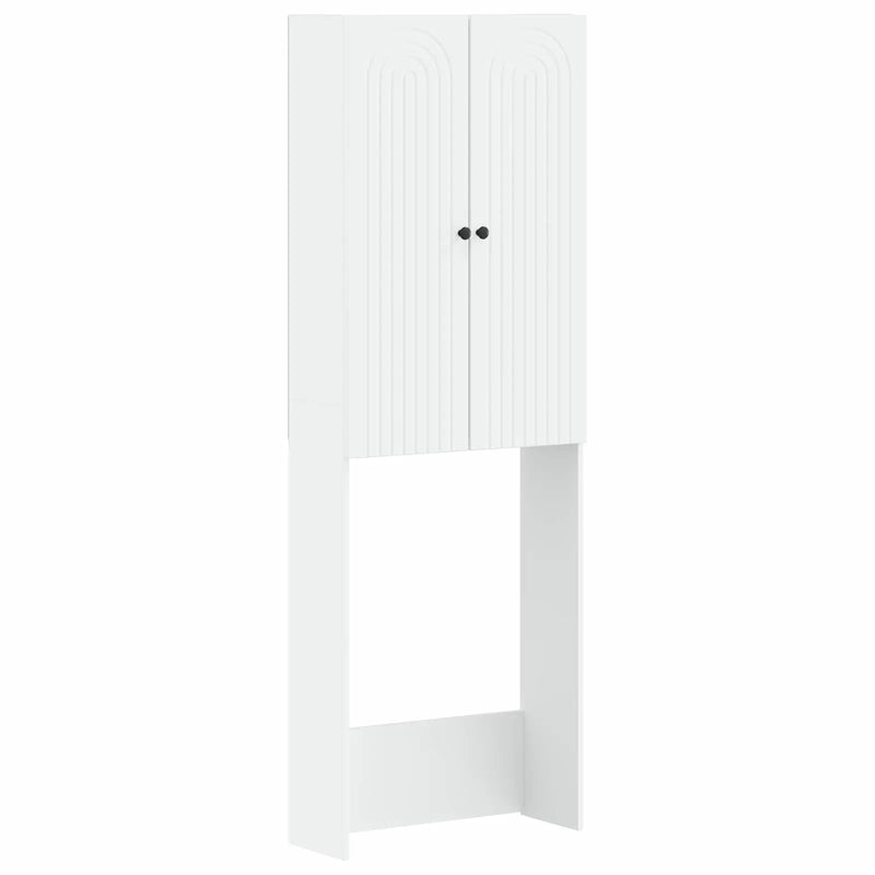 Toilet Cabinet ALKMAAR White 66 x 25.5 x 190 cm Engineered Wood