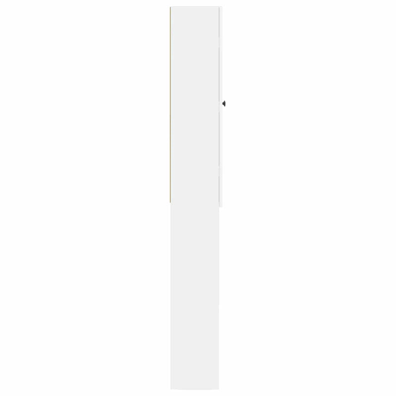 Toilet Cabinet ALKMAAR White 66 x 25.5 x 190 cm Engineered Wood