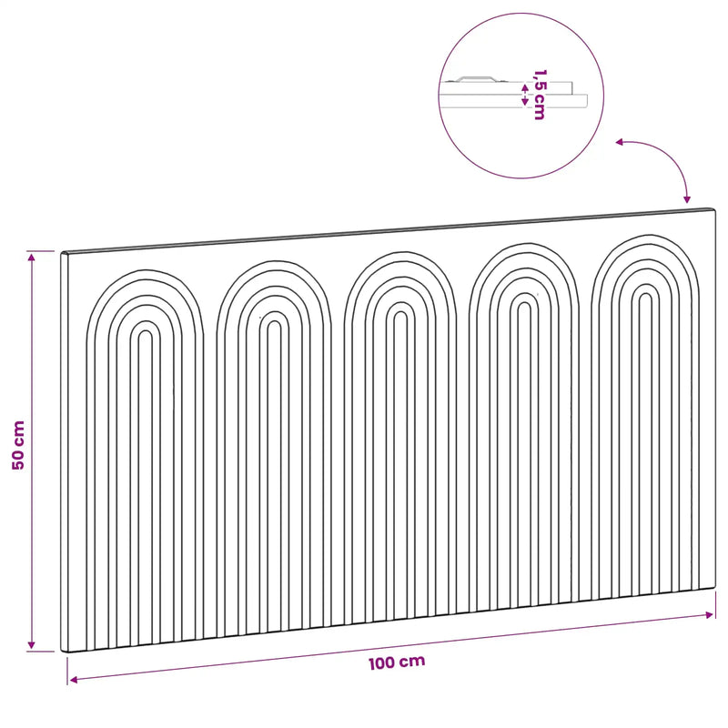 Wall-Mounted Headboard ALKMAAR Sonoma Oak Engineered Wood