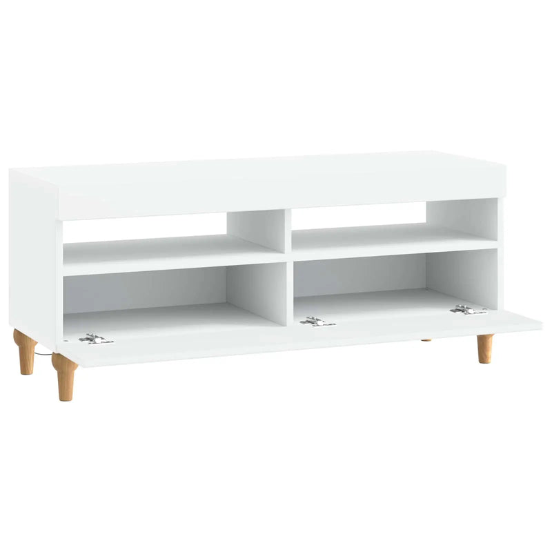 LED TV Cabinet White Engineered Wood