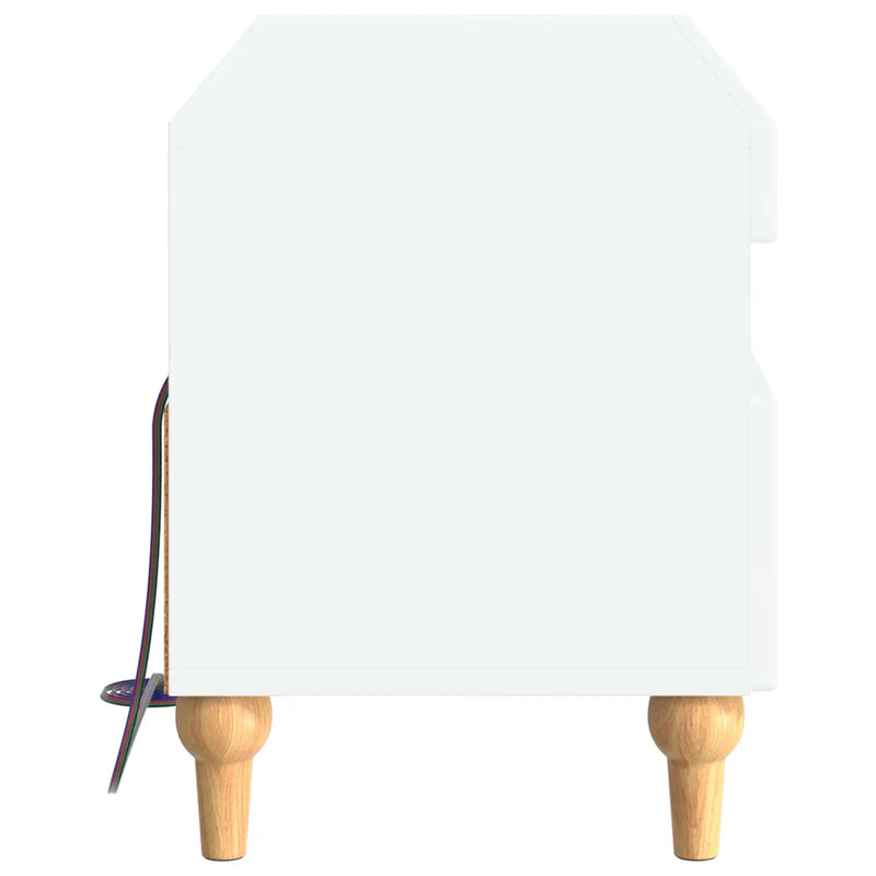 LED TV Cabinet White Engineered Wood