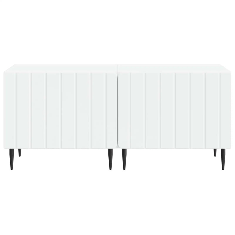 TV Cabinet White Engineered Wood