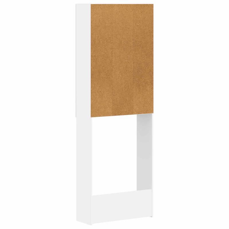 Toilet Cabinet ZWOLLE White 66 x 25.5 x 190 cm Engineered Wood
