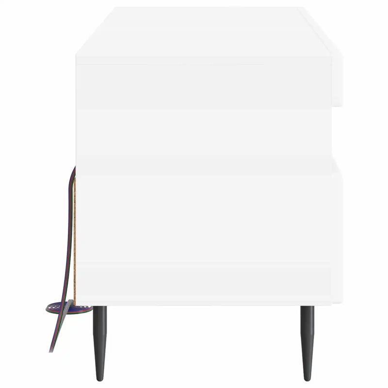 LED TV Cabinet White Engineered Wood