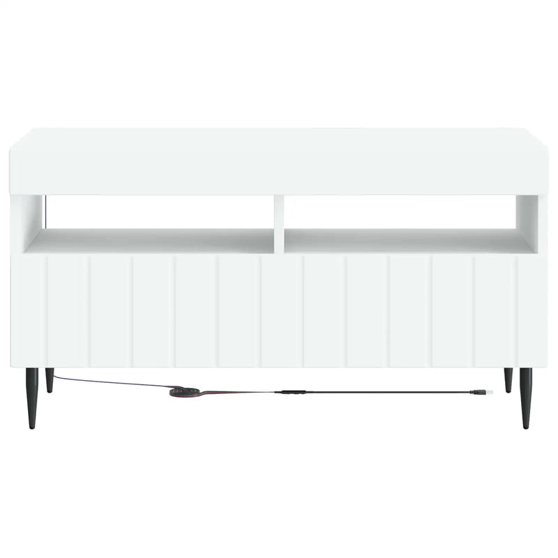LED TV Cabinet White Engineered Wood