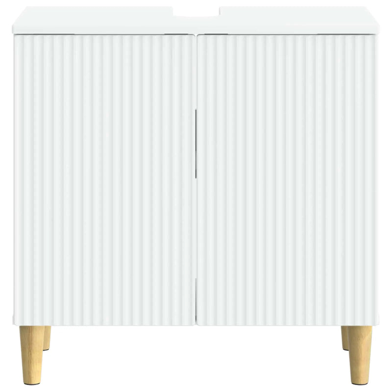 Bathroom Sink Cabinet ARNHEM White 59.5 x 31.5 x 59 cm