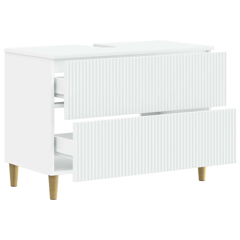 Bathroom Sink Cabinet ARNHEM White 82 x 41 x 59 cm