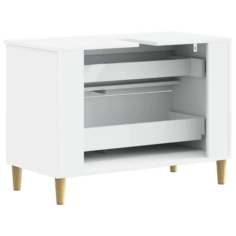 Bathroom Sink Cabinet ARNHEM White 82 x 41 x 59 cm
