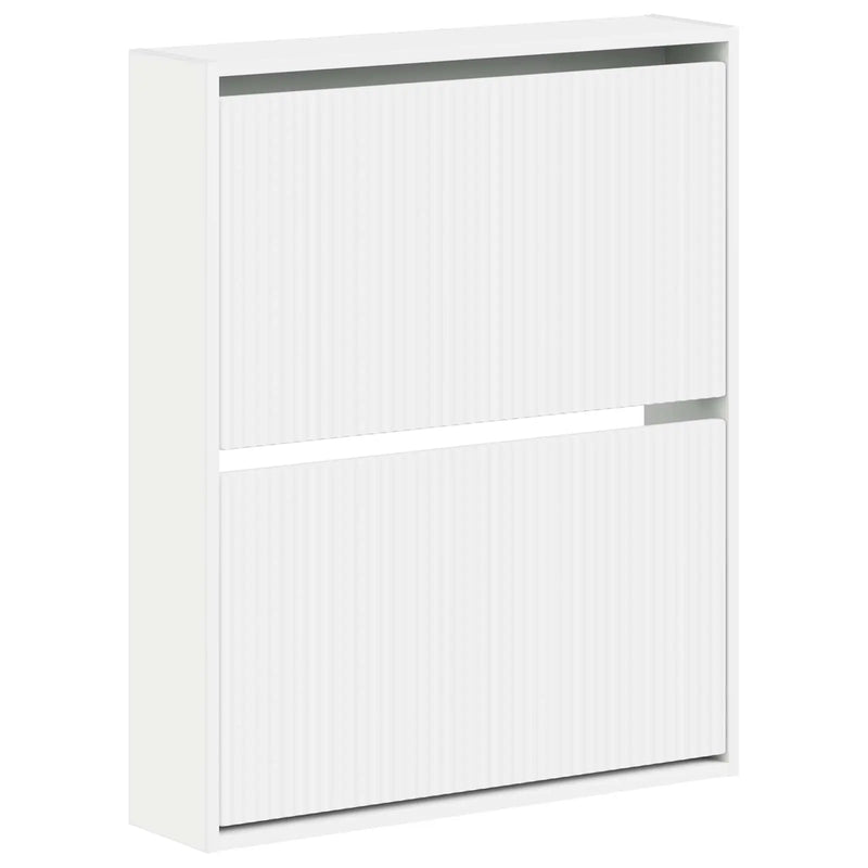 Wall-Mounted Shoe Cabinet ARNHEM 71 x 17 x 86 cm White