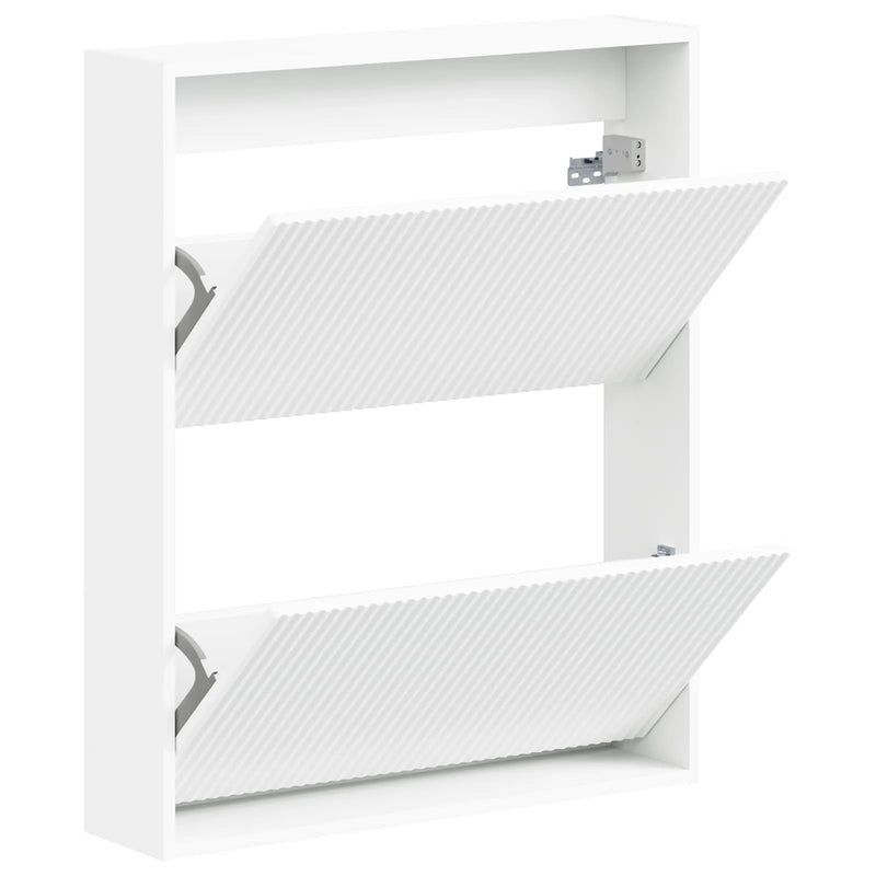 Wall-Mounted Shoe Cabinet ARNHEM 71 x 17 x 86 cm White
