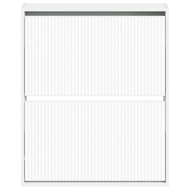 Wall-Mounted Shoe Cabinet ARNHEM 71 x 17 x 86 cm White