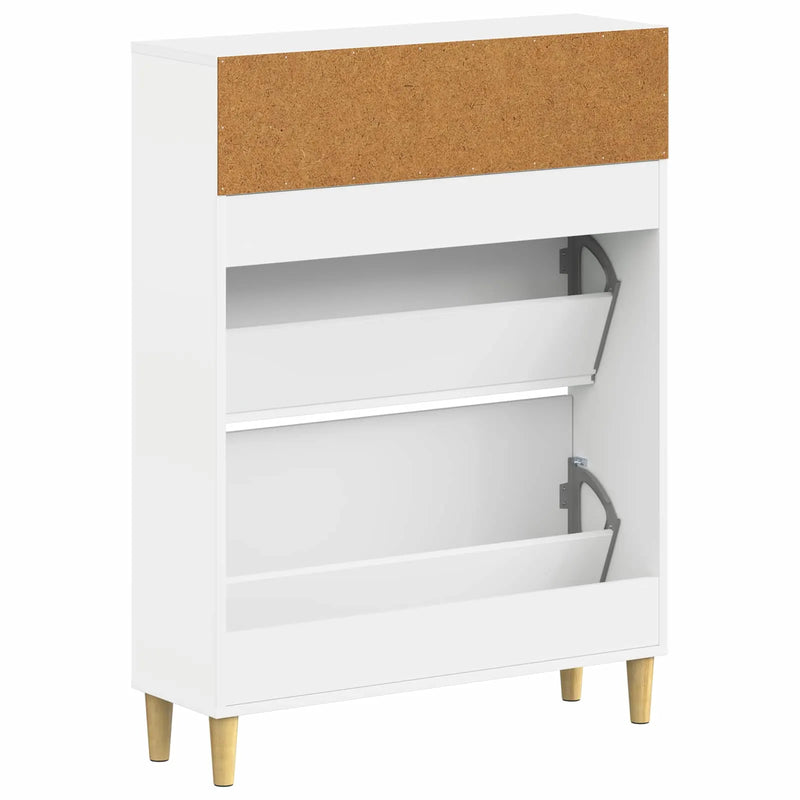 Shoe Cabinet ARNHEM 78 x 24 x 103 cm Engineered Wood White