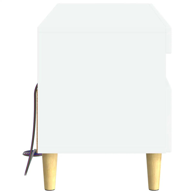 LED TV Cabinet White Engineered Wood
