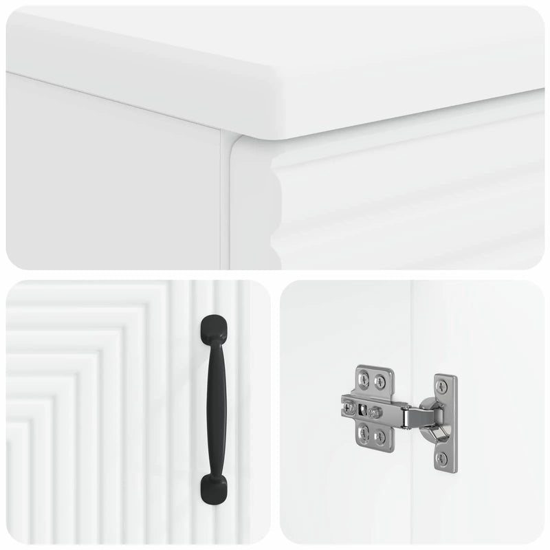 Bathroom Sink Cabinet HAARLEM White 59.5 x 31.5 x 59 cm