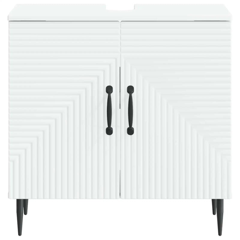 Bathroom Sink Cabinet HAARLEM White 59.5 x 31.5 x 59 cm