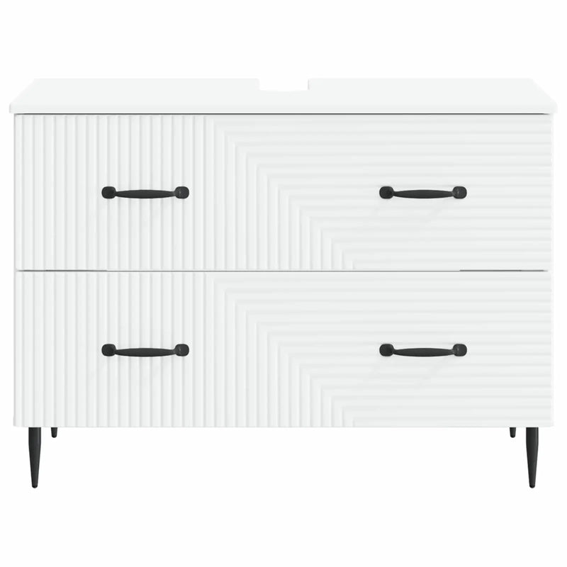 Bathroom Sink Cabinet HAARLEM White 82 x 41 x 58.5 cm