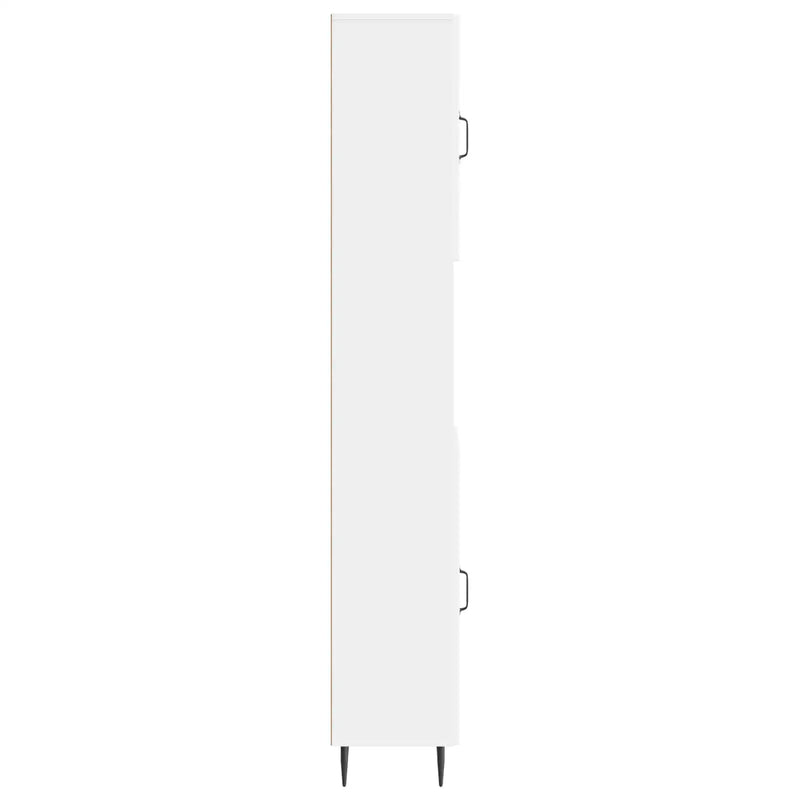 Bathroom Cabinet with Open Shelf HAARLEM White 30 x 31 x 190 cm
