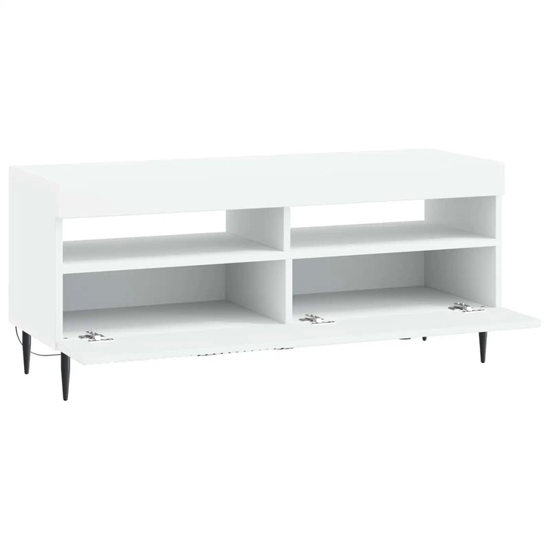 LED TV Cabinet White Engineered Wood