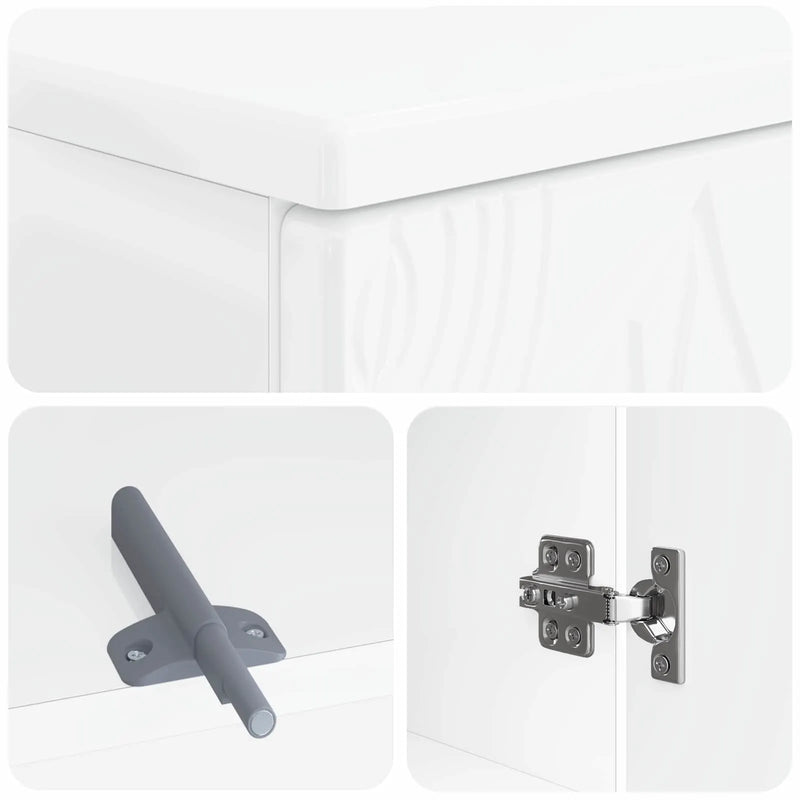 Bathroom Sink Cabinet DELFT White 59.5 x 31.5 x 59 cm