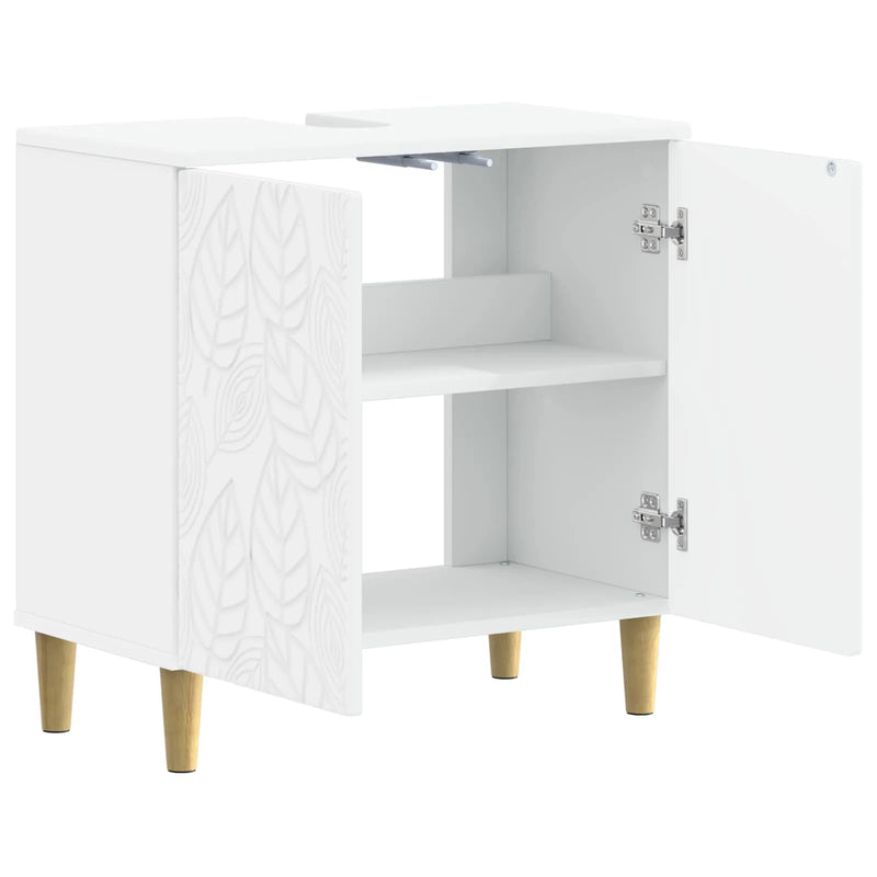 Bathroom Sink Cabinet DELFT White 59.5 x 31.5 x 59 cm