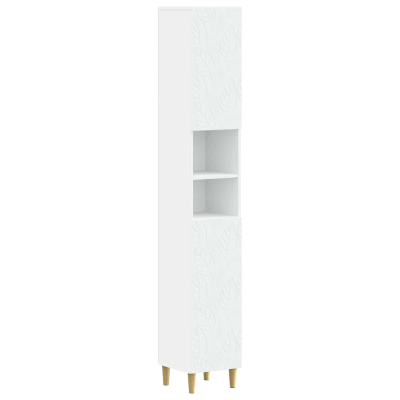 Bathroom Cabinet with Open Shelf DELFT White 30 x 31 x 190 cm