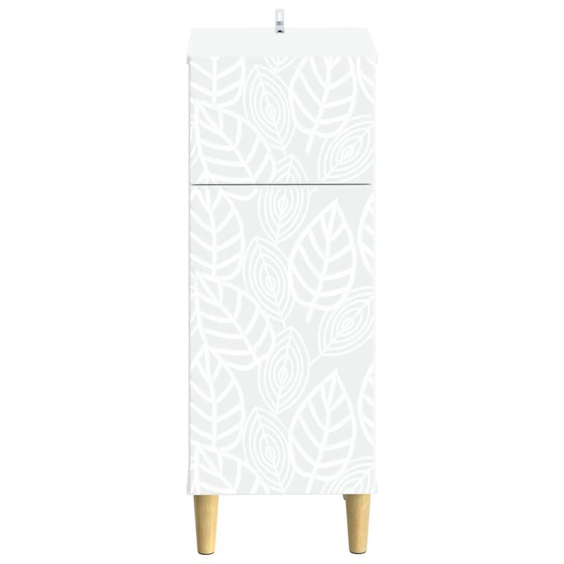 Bathroom Storage Cabinet DELFT White 30 x 31 x 80 cm