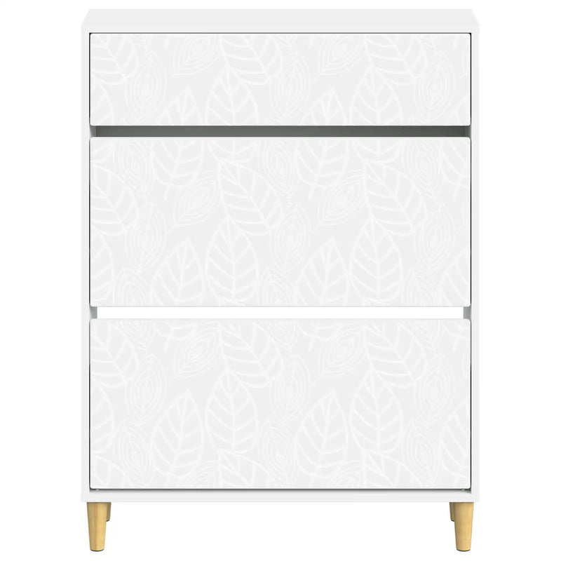 Shoe Cabinet DELFT 78 x 24 x 103 cm Engineered Wood White