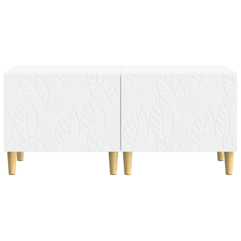 TV Cabinet White Engineered Wood